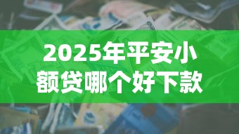 2025年平安小额贷哪个好下款,整理五个周周到贷款相同系列的口子 2025年平安小额贷哪个好下款,整理五个周周到贷款相同系列的口子