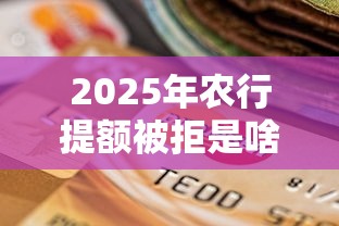 2025年农行提额被拒是啥原因？罗列五个平台贷款逾期会怎么样