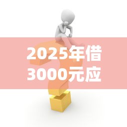 2025年借3000元应急有什么方法？整理五个短期贷款平台