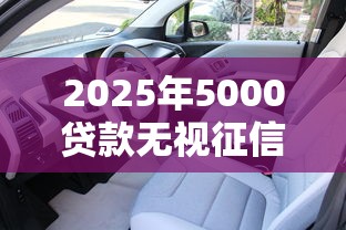2025年5000贷款无视征信？试试这5个黑户可以下的贷款软件