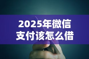 2025年微信支付该怎么借钱：罗列五个黑户贷款口子