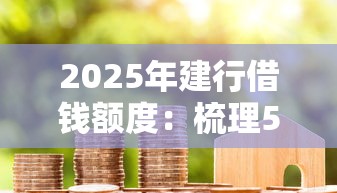 2025年建行借钱额度：梳理5个按揭车贷款平台