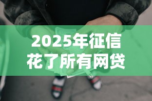 2025年征信花了所有网贷被拒了，看看这5个有没有好的贷款平台