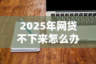 2025年网贷不下来怎么办，公布五个秒批无面签贷款软件
