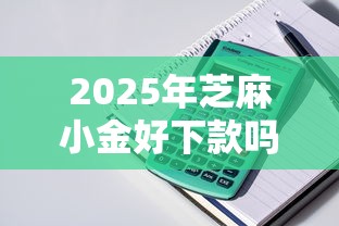 2025年芝麻小金好下款吗：整理5个融资平台贷款