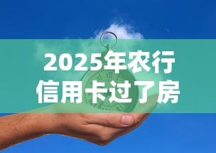 2025年农行信用卡过了房贷不过：梳理5个2025年有没有不看征征信的网货平台
