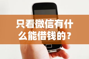 只看微信有什么能借钱的？看看这6个分期贷款平台好下款怎么样
