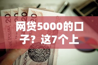 网贷5000的口子？这7个上海贷款平台值得一试