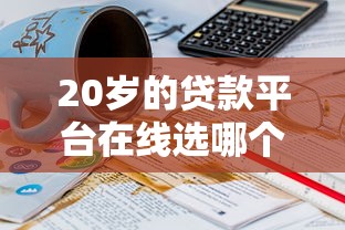 20岁的贷款平台在线选哪个平台？5个不看负债的长期网贷平台推荐
