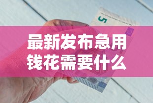 最新发布急用钱花需要什么条件，私人借钱20000元有这5个渠道