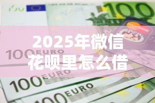 2025年微信花呗里怎么借钱的：推荐五个不看综合评分的网贷百分百下款口子