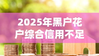 2025年黑户花户综合信用不足能下什么贷款？罗列5个借款比较多好贷款的平台呢