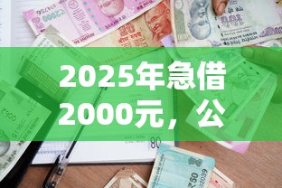 2025年急借2000元，公布5个比较好借钱的平台
