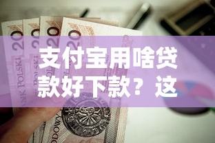 支付宝用啥贷款好下款？这5个65岁可以借款的平台值得一试