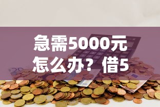 急需5000元怎么办？借5000一个月利息多少试试这5个无门槛平台