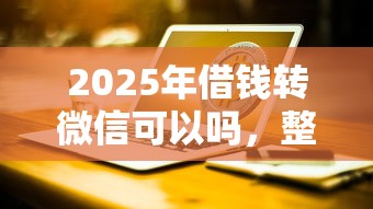 2025年借钱转微信可以吗，整合五个有没有不看征信的平台借钱