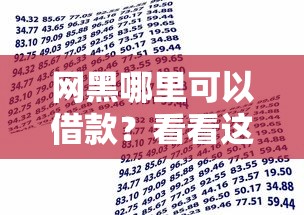网黑哪里可以借款？看看这5个贷款平台有没有能下款的