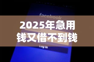 2025年急用钱又借不到钱怎么办：推荐五个无视双黑能下的分期贷