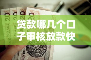贷款哪几个口子审核放款快？这9个网贷平台比较容易通过的值得一试
