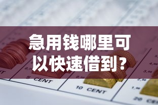 急用钱哪里可以快速借到？这6个企业网贷平台值得一试