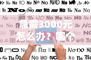 急需3000元怎么办？哪个平台借钱最容易通过试试这6个无门槛平台