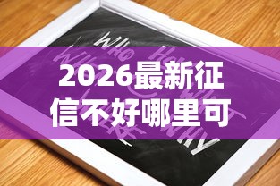 2026最新征信不好哪里可以借钱，总结十个最新黑户口子！