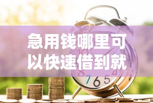 急用钱哪里可以快速借到就选这8个1千元19岁贷款容易过审批的软件