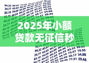 2025年小额贷款无征信秒通过，整合五个贷款有借款平台
