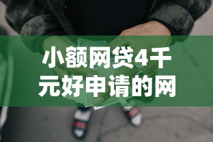 小额网贷4千元好申请的网贷平台，正规借款平台有哪些的5个平台介绍