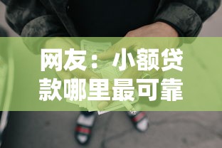 网友：小额贷款哪里最可靠？求介绍几款网贷可靠的平台