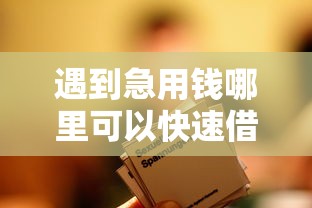 遇到急用钱哪里可以快速借到怎么办？或可尝试这5个不看年龄征信负债的平台