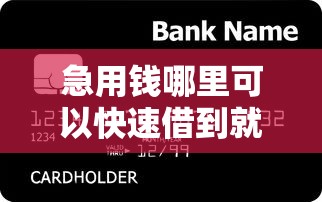 急用钱哪里可以快速借到就选这8个2千元哪些网贷平台容易贷款