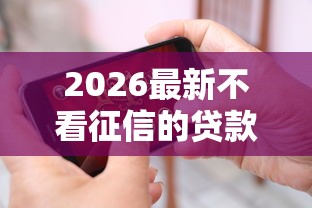 2026最新不看征信的贷款平台，总结十个15天贷款平台！