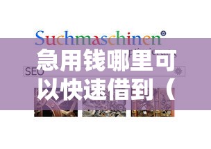急用钱哪里可以快速借到（最新发布！）9个和好分期一样容易过的平台