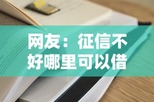 网友：征信不好哪里可以借钱？求介绍几款征信花了容易通过的平台借款