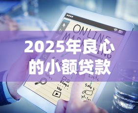 2025年良心的小额贷款平台？分享五个贷款网络平台