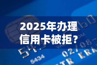 2025年办理信用卡被拒？罗列5个营业执照贷款平台