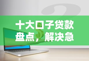 十大口子贷款盘点，解决急用钱哪里可以快速借到的问题