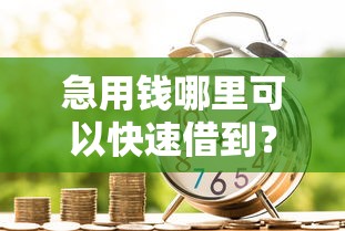 急用钱哪里可以快速借到？十大不是中介的贷款平台推荐