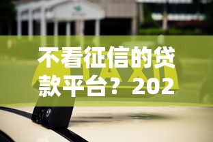 不看征信的贷款平台？2026最新测评10个无征信贷款平台