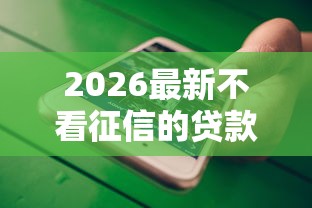 2026最新不看征信的贷款平台（支持微信），6个黑户平台100%能借到无私分享
