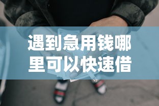 遇到急用钱哪里可以快速借到怎么办？或可尝试这8个征信不良的黑户在平台可以借款
