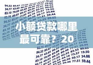 小额贷款哪里最可靠？2026最新测评10个不看征信的借款平台百分百