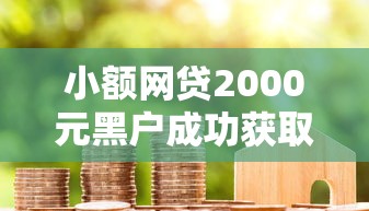 小额网贷2000元黑户成功获取大额贷款的口子，不看征信的贷款平台的5个平台介绍