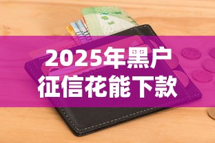 2025年黑户征信花能下款的网贷有哪些：整理五个和全民钱包一样好下款的软件