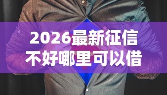 2026最新征信不好哪里可以借钱（支持支付宝），6个2025年12月放水口子无私分享