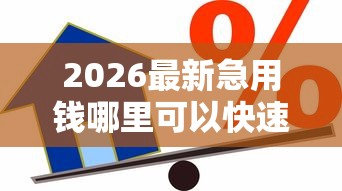 2026最新急用钱哪里可以快速借到，总结十个贷款容易的平台！
