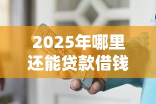 2025年哪里还能贷款借钱，整理5个网络贷款平台排名不分先后