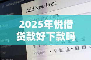 2025年悦借贷款好下款吗安全吗？试试这5个口子贷款