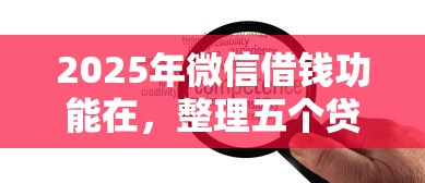 2025年微信借钱功能在，整理五个贷款平台利息最低